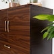 image 1 of Sticky Back Plastic Walnut Wood Effect Kitchen Self-adhesive Vinyl Wrap for Cupboards, Doors and Worktops 90cm x 15m - d-c-fix