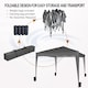 image 4 of MCC Direct Gazebo 3x3 Pop up Grey | Grey | Grey