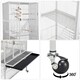 image 5 of Yaheetech 175.5 cm Tall Extra Large Pet Cage for Small Animals White