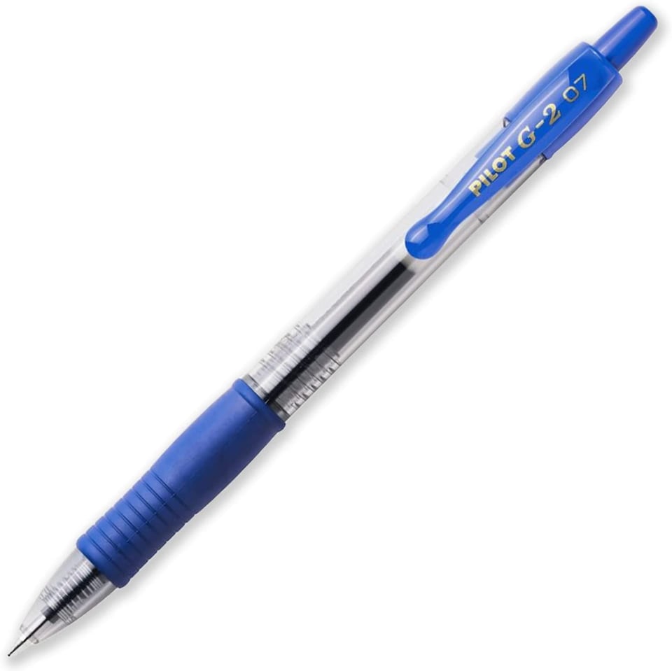 image 1 of Pilot G207 Retractable Rollerball Pen Black, Blue, Red Pack of 3