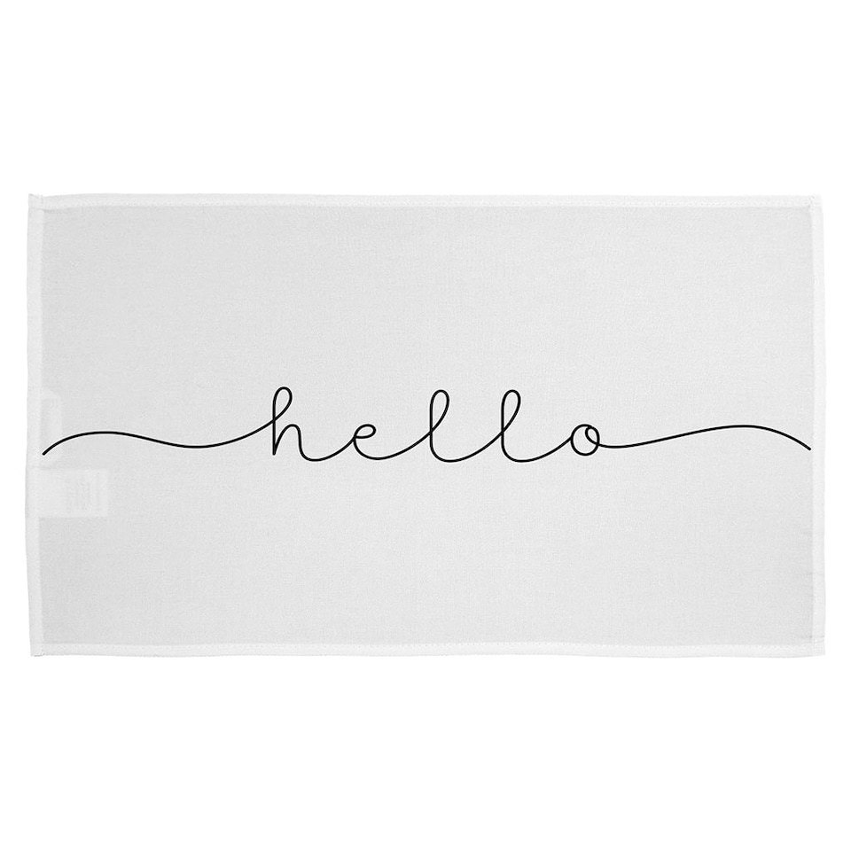 image 1 of Text Hello (Kitchen Towel)