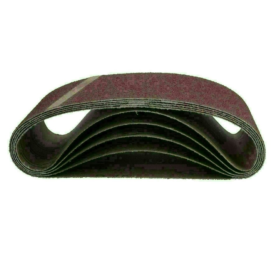 image 1 of 75mm x 457mm 40 Grit Coarse Abrasive Sanding Belt Sander Discs 25 Pack