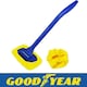 image 9 of 2Pcs Goodyear Windscreen Wonder Microfibre Cleaning Defogging Pad Long Handle Blue