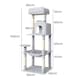 image 2 of Skylos 143cm Cat Tree Multilevel Scratching Post Plush Climbing Tower
