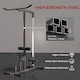 image 7 of HOMCOM Lat Pull Down Machine with Extra Pulley for Seated Rows, Cable Machine Pulley System with Adjustable Seat for Home Gym
