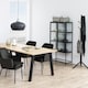 image 5 of Seaford 2 Glass Door Display Cabinet in Black