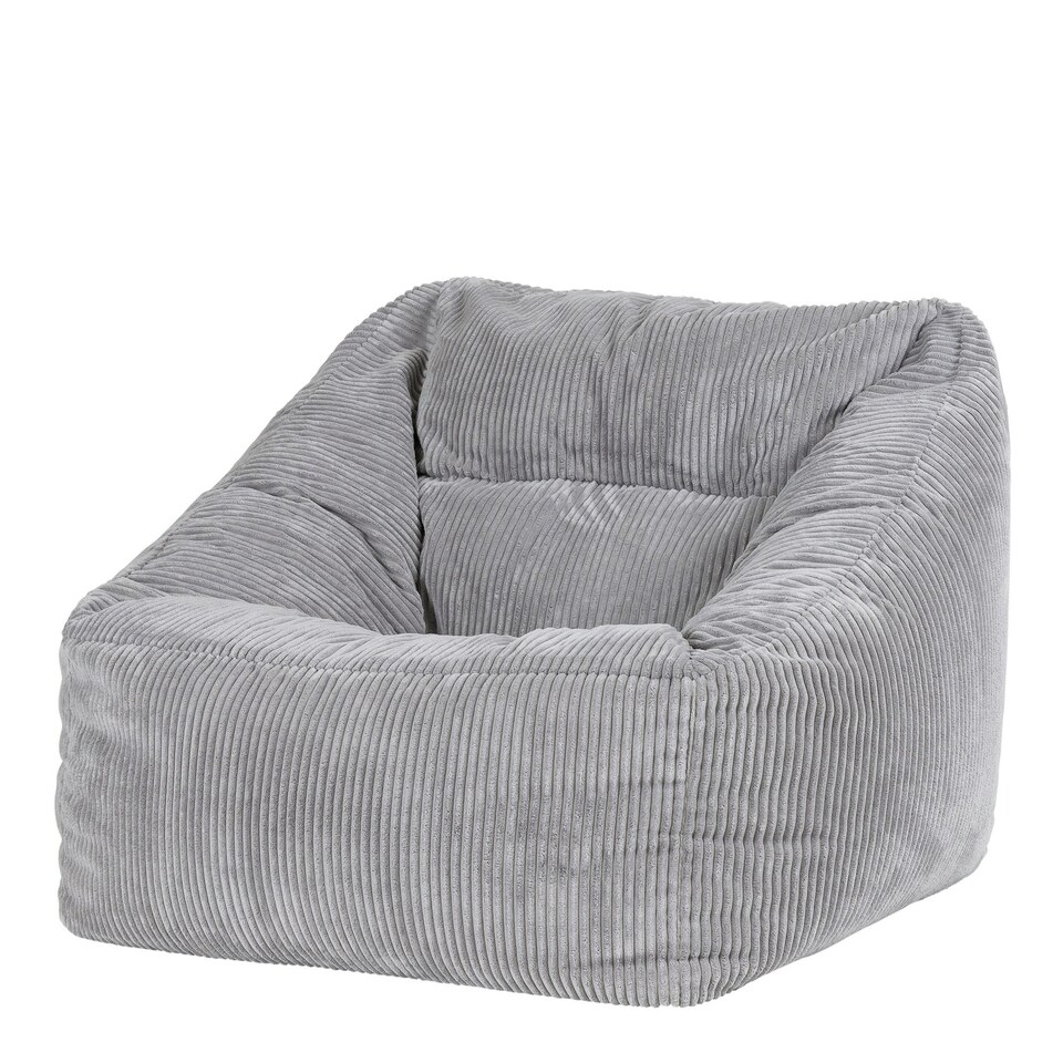 image 1 of icon Morgan Large Beanbag Corduroy Light Grey Grey