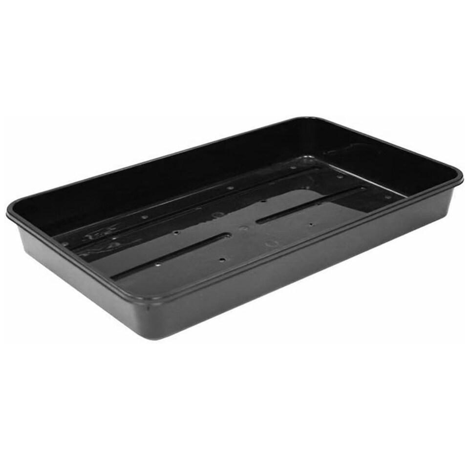 image 1 of 12 x Plastic Heavy Duty Seed Trays With Strong Rim For Extra Rigidity Ideal For Gardens & Greenhouse
