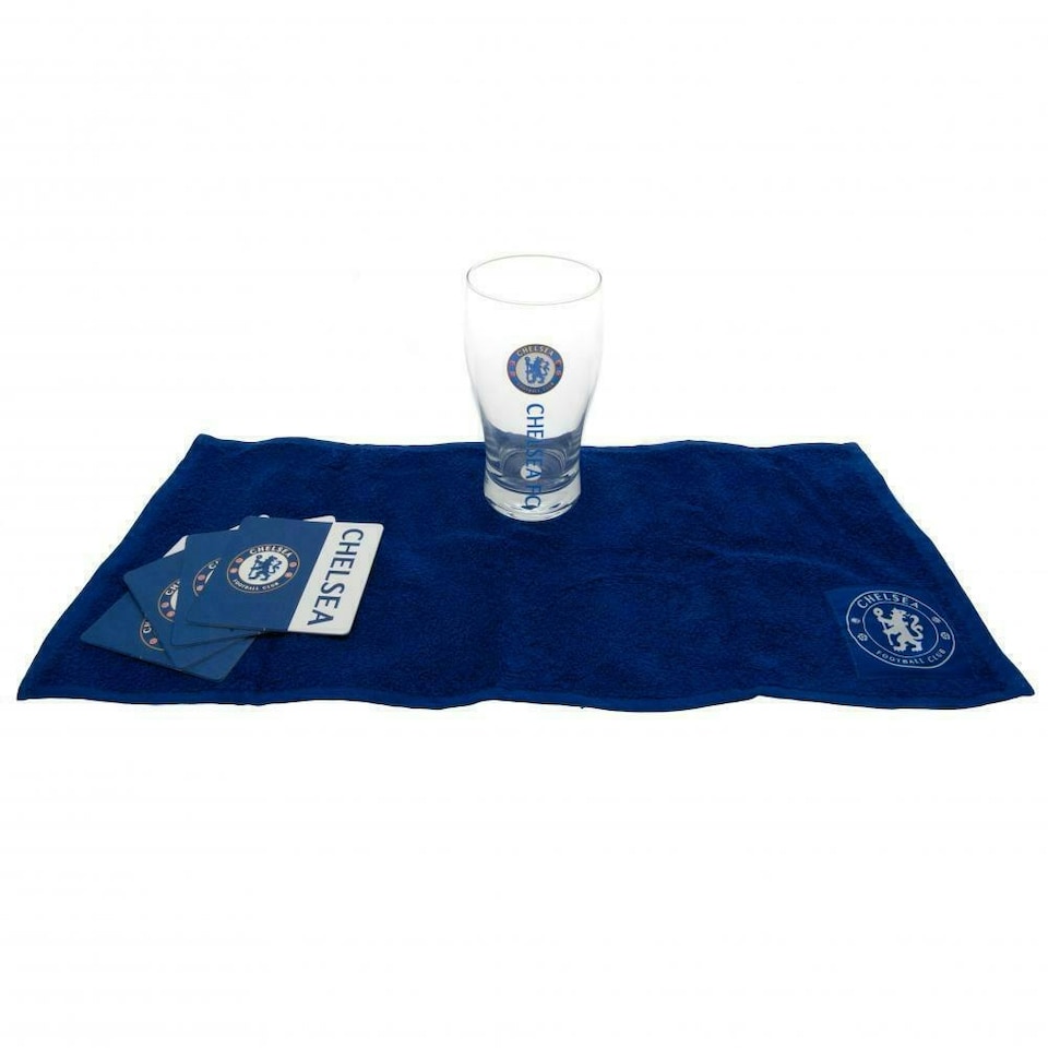 image 1 of Chelsea FC Wordmark Bar Set - White/Blue/Red - One Size