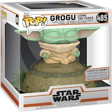 Funko Deluxe Star Wars Mandalorian Grogu The Child Using The Force POP Vinyl Figure