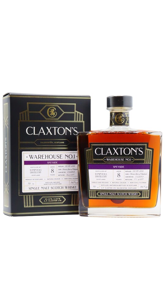 Tomintoul - Claxton's Warehouse 1 - Oloroso Finish 2014 8 year old Whisky