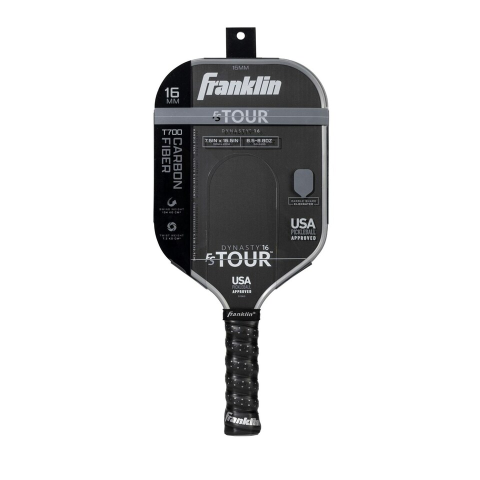 image 1 of Franklin FS Tour Dynasty Pickleball Paddle - Grey - 14mm