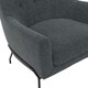 image 3 of Brayden Upholstered Accent Chair Charcoal Grey | Charcoal