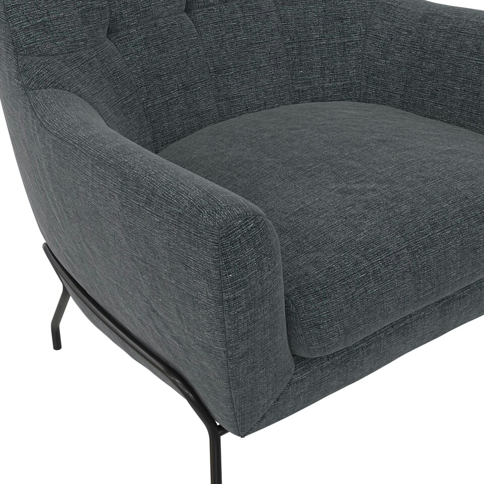 image 1 of Brayden Upholstered Accent Chair Charcoal Grey | Charcoal