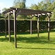 image 1 of Garden Pergola 6 Post - L420 x W420 x H270 cm - Rustic Brown
