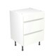 image 1 of 3 Drawer Base Unit 600mm w/ J-Pull Cabinet Door - Super Gloss White White | Super Gloss White