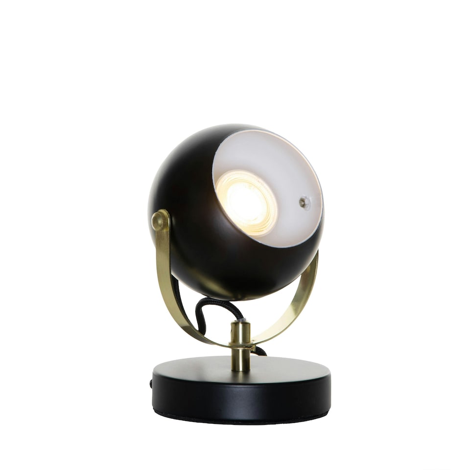 image 1 of BHS Rowan Eyeball Table Lamp, Matte Black