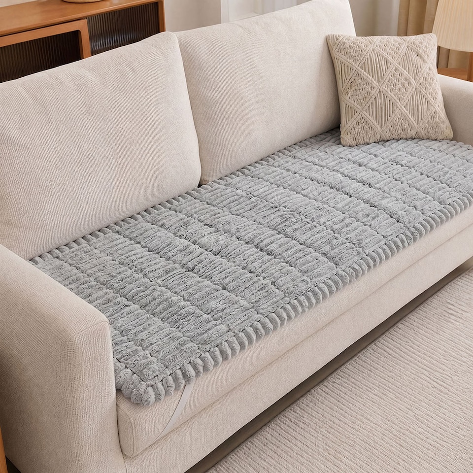 image 1 of Marlow Sofa Cover Corduroy Non Slip Machine Washable