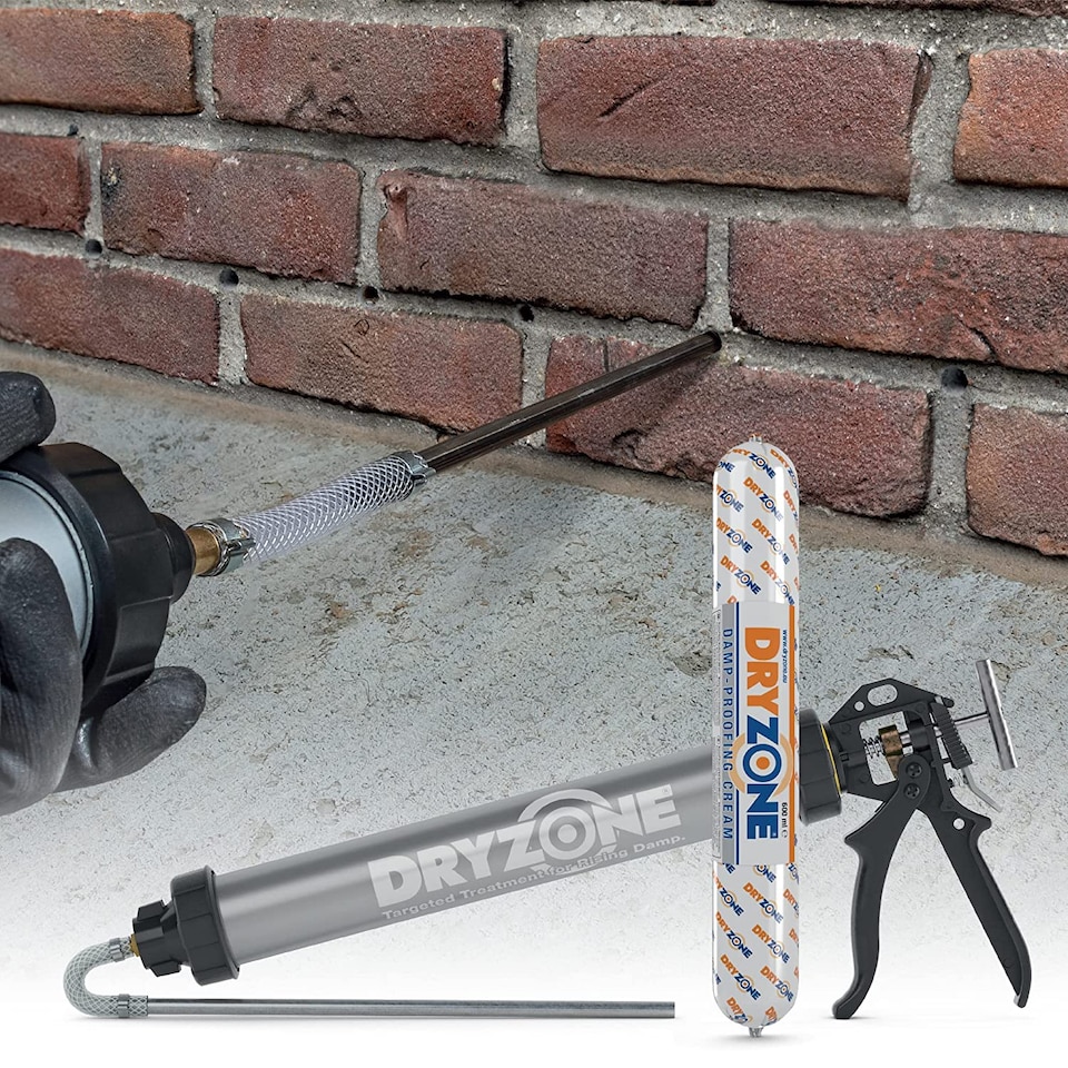 image 1 of Dryzone Damp Proofing Cream (DPC) - 5 x 600ml - High-strength Injection cream for rising damp treatment. BBA & WTA Approved