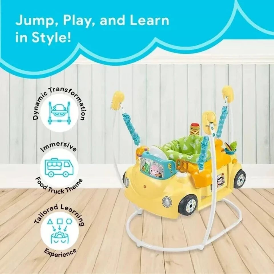 image 1 of Fisher Price Servin Up Fun Jumperoo Food Truck