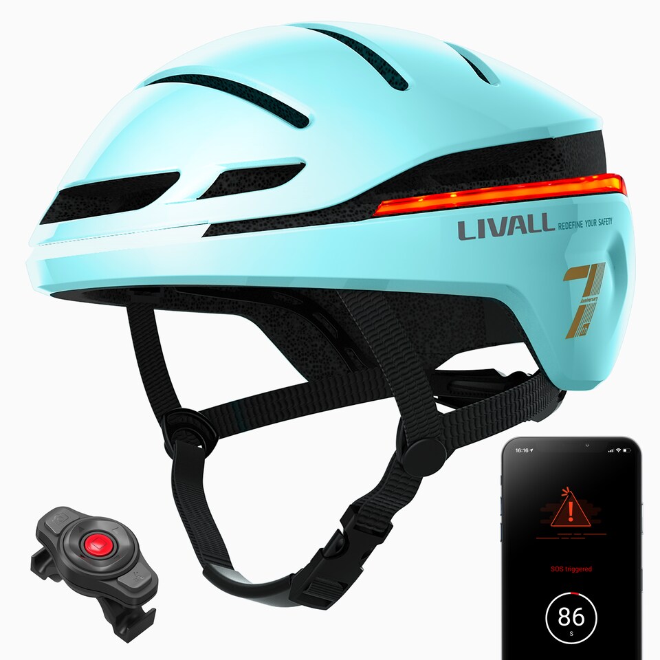 image 1 of EVO21 Smart Helmet - Mint - 58-62cm
