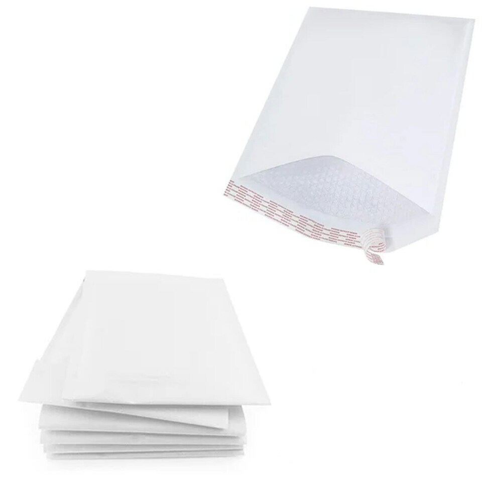 image 1 of 200 x Size 9 (290x445mm) White Padded Bubble Lined Postal Mailing Shipping Peel & Seal Closure Cushioned Envelopes White | One Size