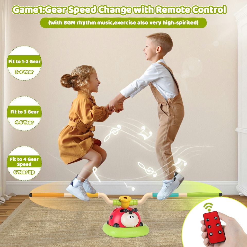 image 1 of 5 in 1 Kids Sports Activity Game Set Jump Challenge Aerobie Toss Ring Obstacle Game