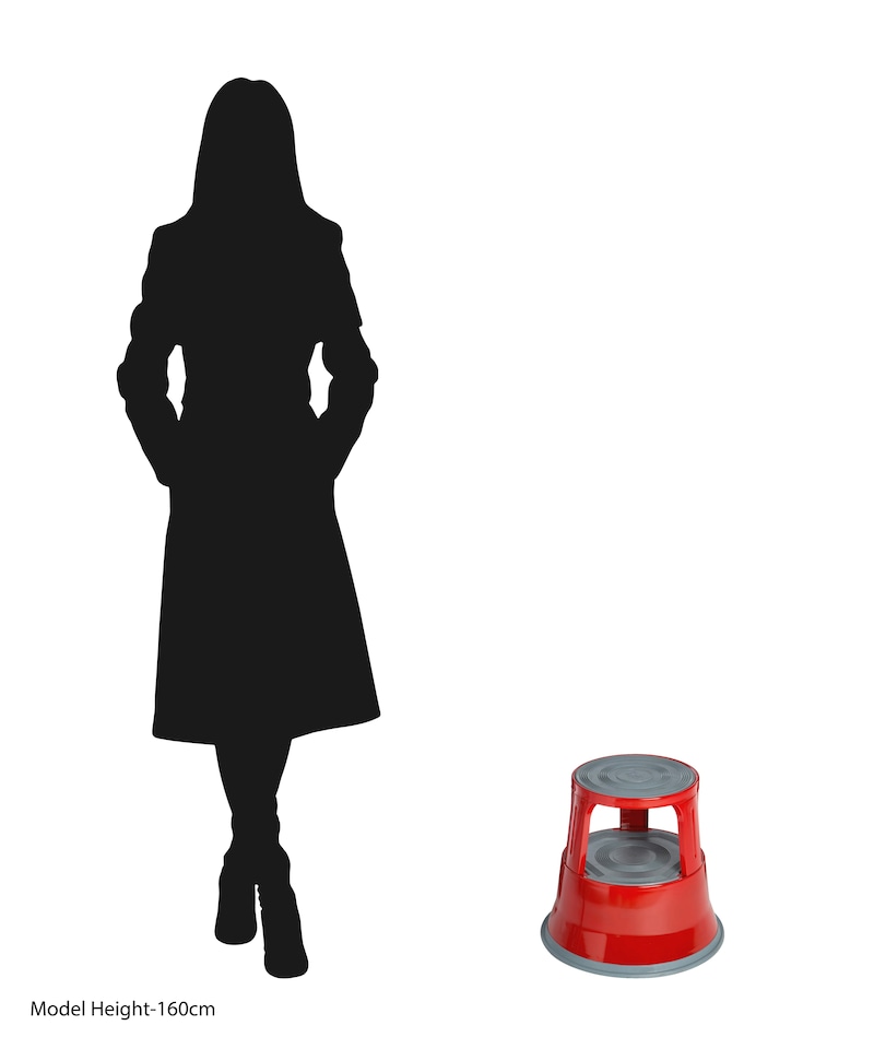 image 1 of Essentials by Premier 2 Tier Red Step Stool