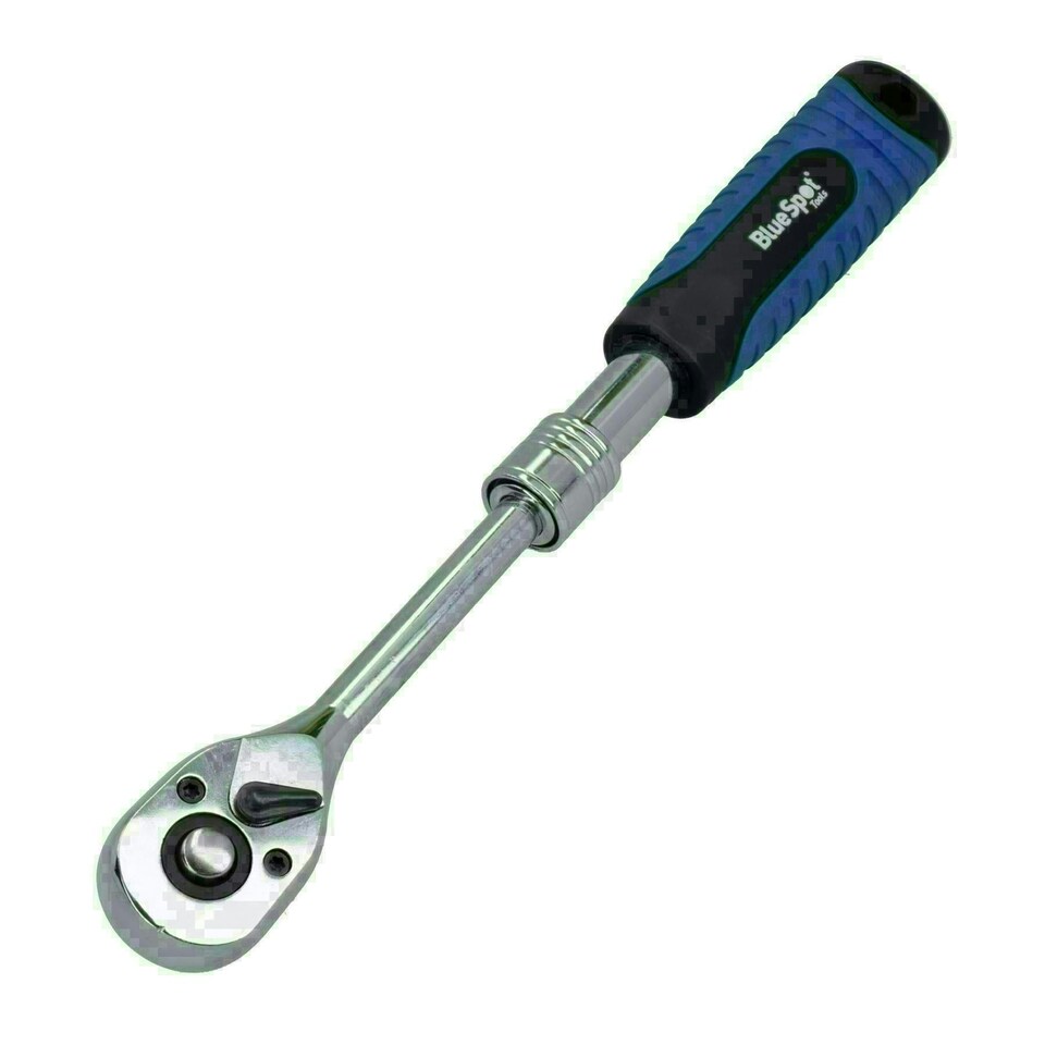 image 1 of 1/4in Drive Telescopic Extendable Ratchet 72 Teeth Quick Release 180 - 230mm