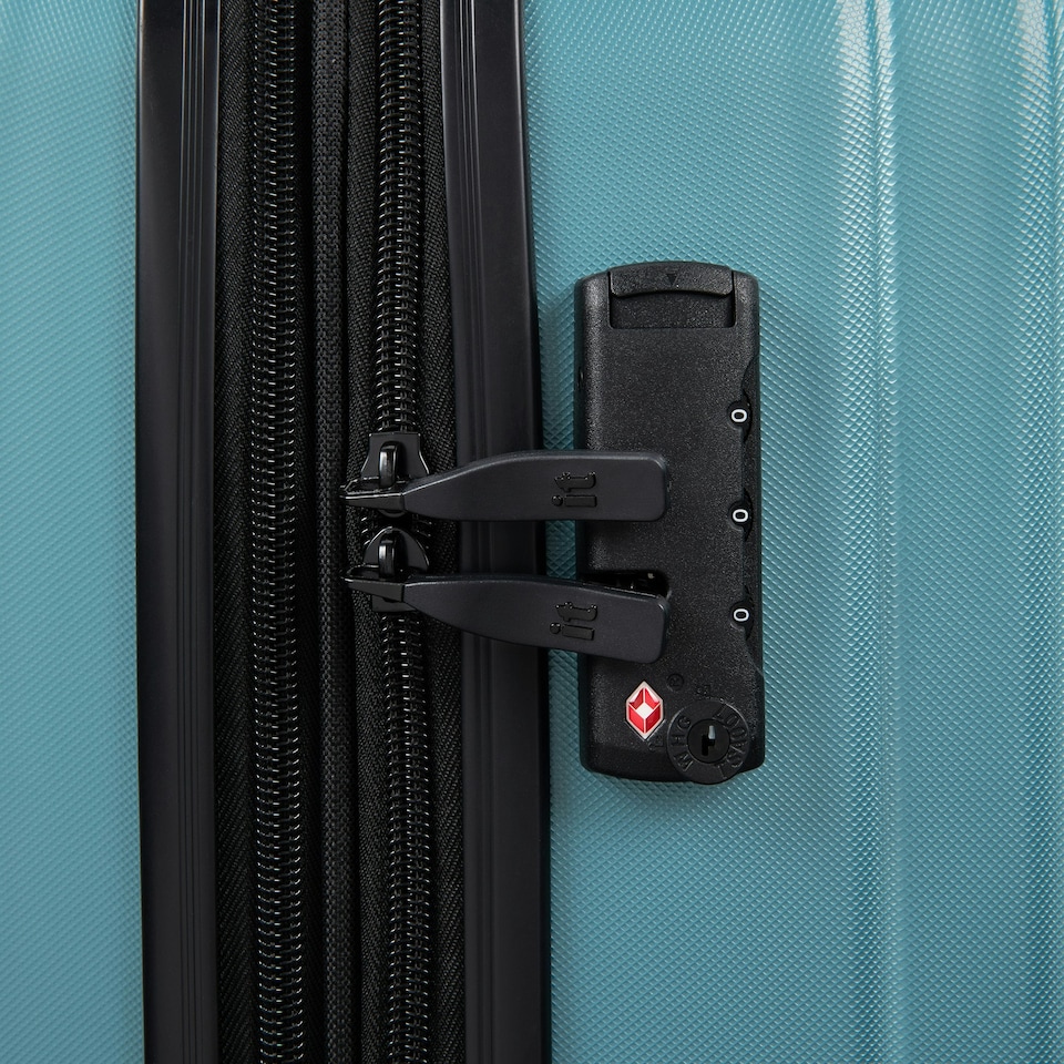 image 1 of IT Luggage Legion Smoke Blue Expandable Medium Suitcase with TSA Lock Blue | Medium