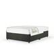 image 1 of Signature Platinum 2000 Pocket Sprung Charcoal Linen Divan Set Small Double