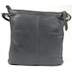 image 2 of Butter Soft Premium Leather Cross Body Bag, Adjustable Shoulder Strap Grey | Charcoal