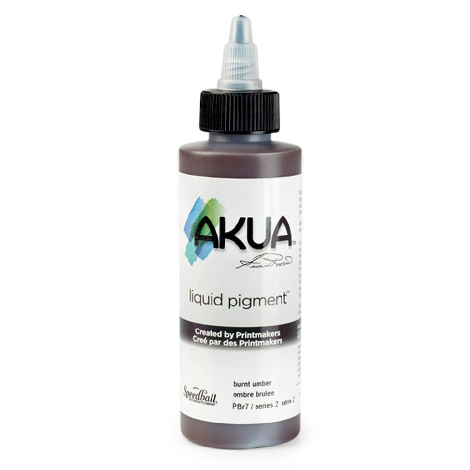Speedball Akua Liquid Pigment, Burnt Umber, 4oz