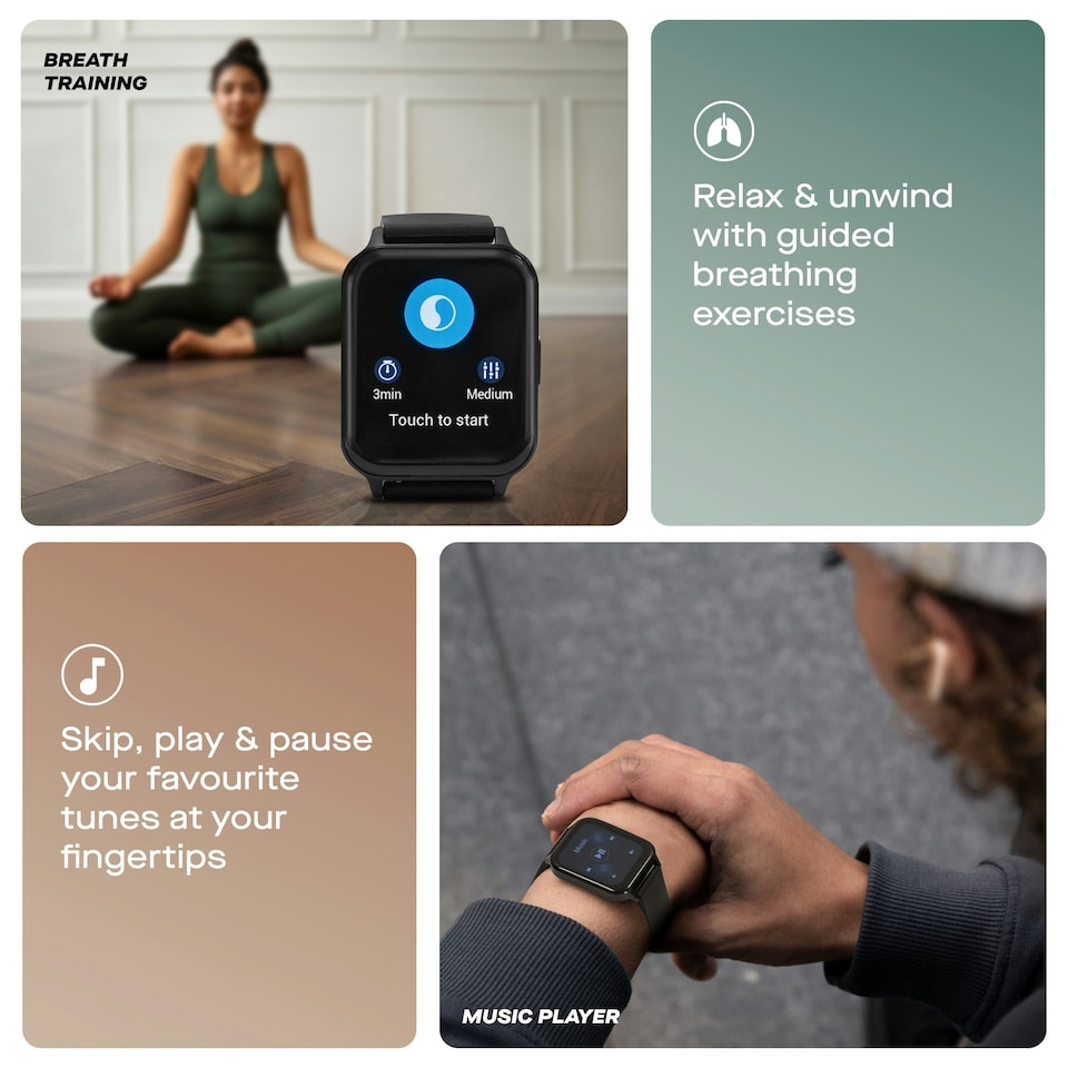 image 1 of Daewoo Flight Smart Watch & Fitness Activity Tracker with Heart Monitor