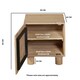 image 5 of Ajmer Solid Wood Bedside Table Brown