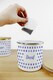 image 2 of Indigo Polka Dots Tea, Coffee & Sugar Large Kitchen Canisters - Set of 3