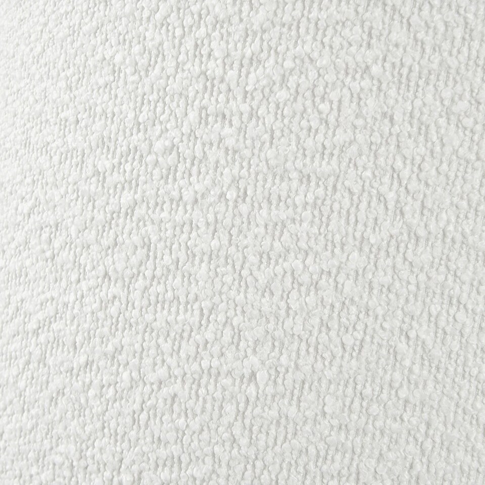 image 1 of 50cm White Boucle Cylinder Lampshade White