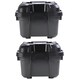 image 2 of 3 x 31 Litre Black Plastic Storage Bunker Trough Boxes/Tubs Ideal For DIY Use Complete With Lid Black