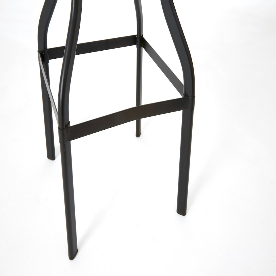 image 1 of Interiors by Premier New Foundry Black Metal Bar Stool Black