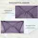 image 6 of Outsunny 3-4 Person Camping Tent, Waterproof Tent, Purple | Purple | Purple | 200 x 200 x 135 cm