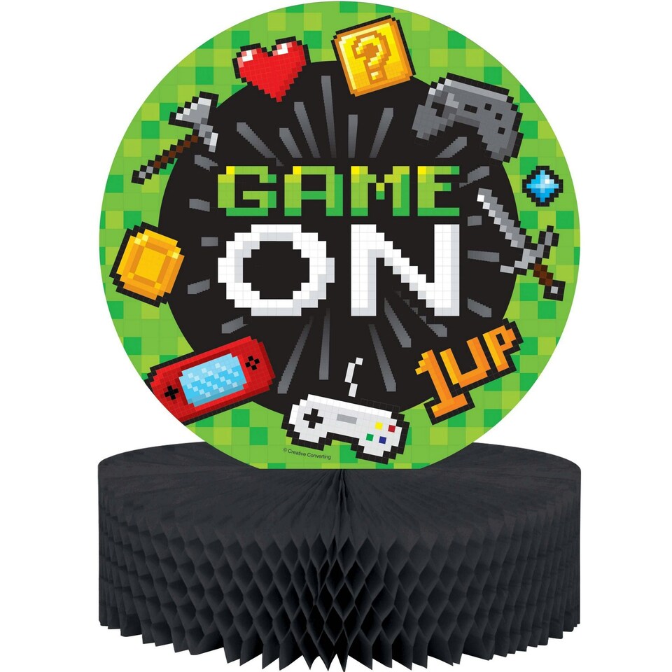 Creative Party Game On Honeycomb Party Centrepiece - Black/Green - One Size