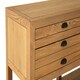 image 4 of Spacious Storage Grey Wood Sideboard, Open Shelf Sideboard For Livingroom, Six Drawers Wooden Sideboard Cream