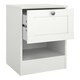 image 5 of Brande Nightstand with1 Frame Drawer in White White