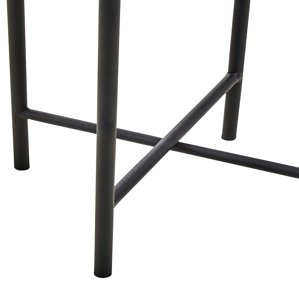 image 1 of Interiors by Premier Contemporary Design Large White And Black Floor Standing Planter, Sturdy And Durable Outdoor Pot For Flowers White