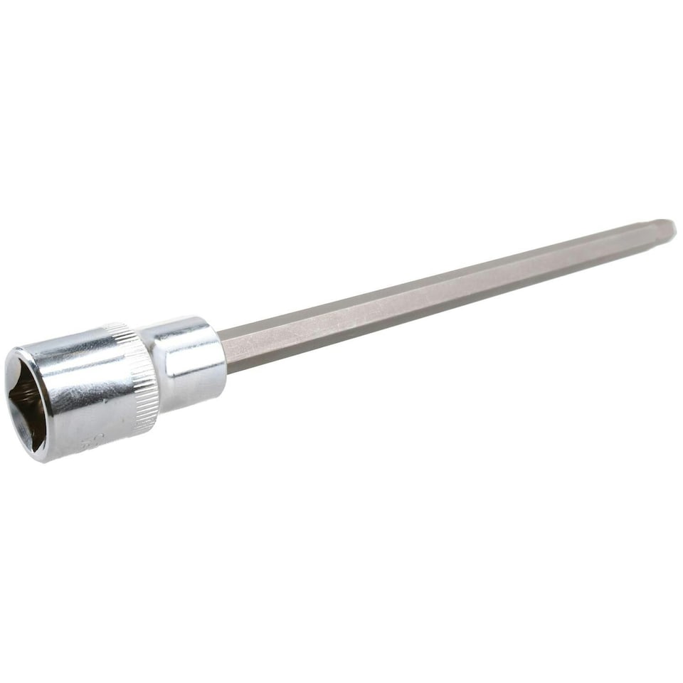 image 1 of 7mm Hex Allen Key Long Bit Internal Socket Metric 1/2" Drive 200mm Length Cr-V
