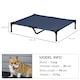 image 7 of PawHut Elevated Pet Bed with Metal Frame and Oxford Fabric with Dogs and Cats L