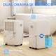 image 6 of HOMCOM 30LDay Dehumidifier with Auto-Clean Filter, Continuous Drainage, 4L Water Tank, 24H Timer, Digital Humidity Display, Dehumidifier for Home Damp, Bedroom, Condensation, Mould, Laundry Drying