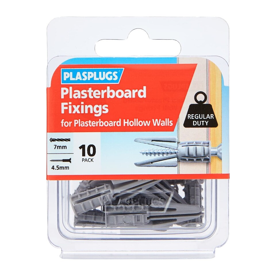 image 1 of Plasplugs Plasterboard Fixing 10 Pack - CF104