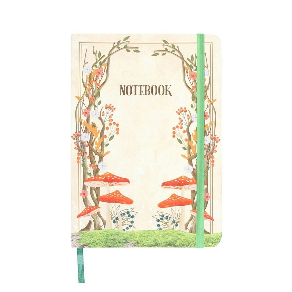 image 1 of Something Different Enchanted Forest A5 Notebook - Cream/Orange/Yellow - One Size