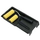 image 6 of 3” + 4” Mini Paint Roller Tray Set Foam Sleeves Rollers Solvent Based Painting